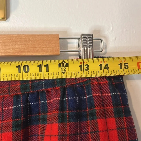 VTG Pendleton Red Plaid 100% Virgin Wool Skirt - Picture 8 of 10